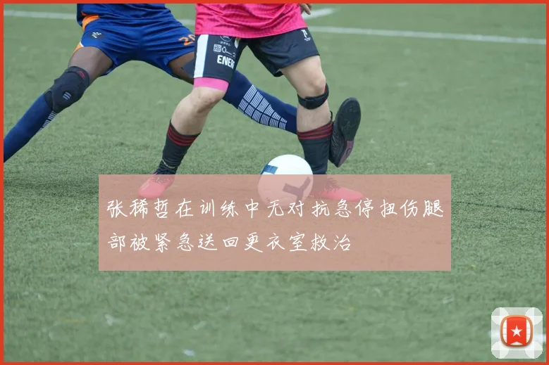 张稀哲在训练中无对抗急停扭伤腿部被紧急送回更衣室救治